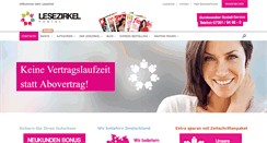Desktop Screenshot of lesezirkel-portal.de