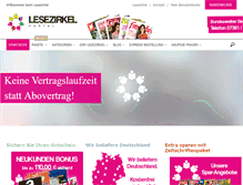 Tablet Screenshot of lesezirkel-portal.de